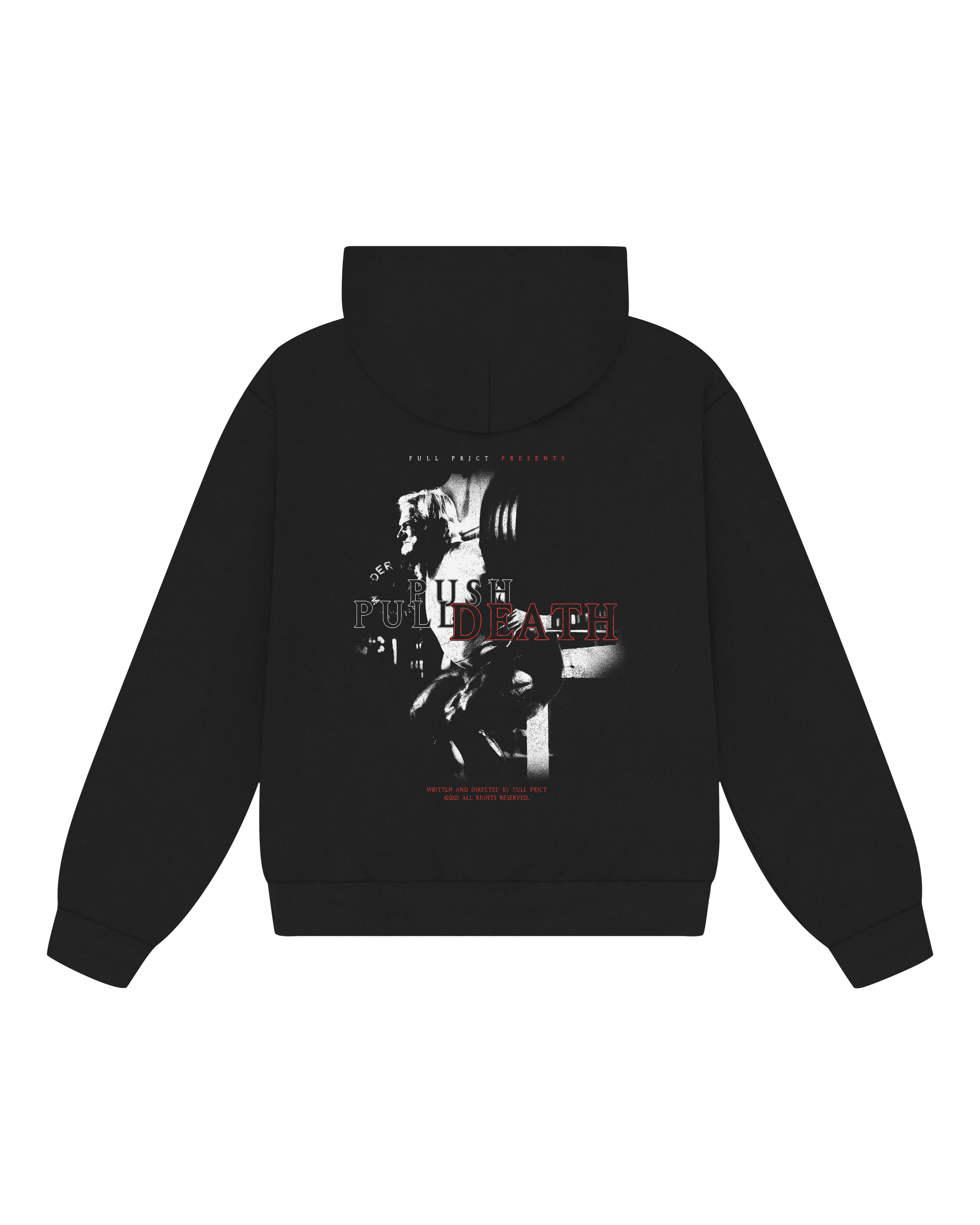 Push Pull Death Oversized Hoodie